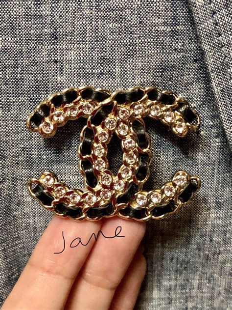 coco chanel brooch replica white